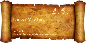 Lacza Vivien névjegykártya